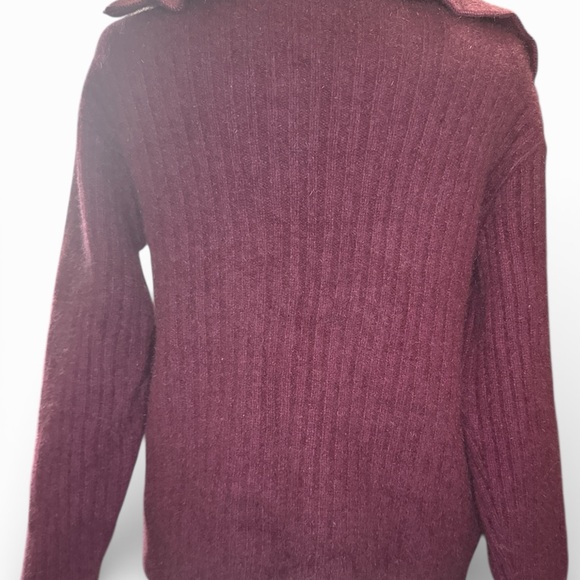 Women's Koru Burgundy Sweater - Picture 7 of 8
